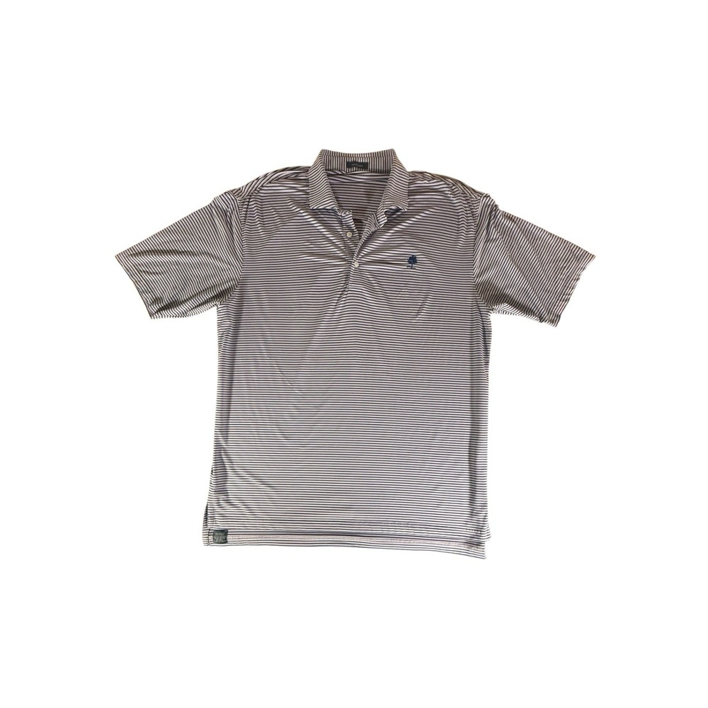 Turtleson Shirt Adult Extra Large Purple Striped Golf Preppy Stretch Mens